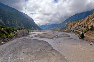 Kali Gandaki Gorge river, Annapurna conservation area, Nepal
