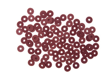 seals , gaskets and O-rings  isolated on white 
