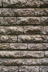 Old stone wall closeup