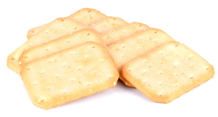 Biscuitos on white background