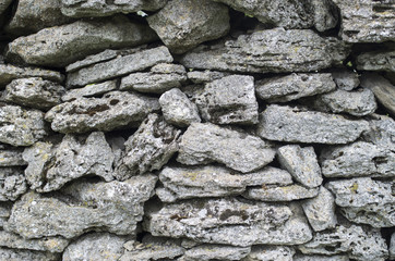 Old stone wall closeup