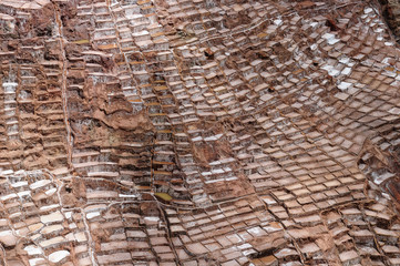South America, Peru,  Salt mine in the Sacred Valley