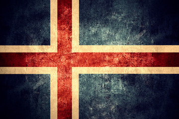 Fototapeta premium flag of Iceland