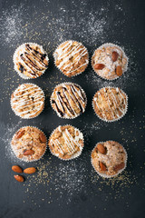 Homemade apple nut muffins