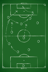 Soccer / Football Tactic Table. Vector Illustration