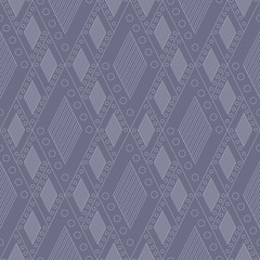 Vector decorative ornamental geometric pastel background with rhombus in blue colors. Series of Seamless Geometrical Ornamental Patterns.