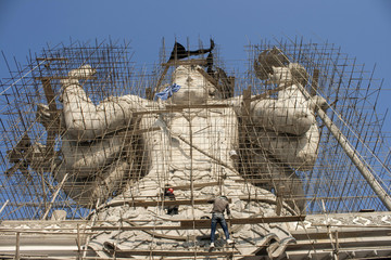 Brahma statue.