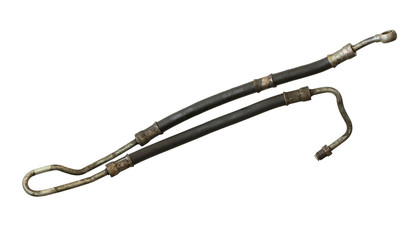 Power steering hose isolated on white background