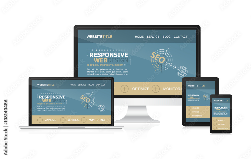Poster responsive design and web devices.
