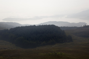 Hiking on Ben Lomond