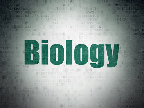 Science concept: Biology on Digital Paper background