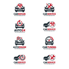 Car Service Logo set , Car repair center set, Car Service Brand Identity set
