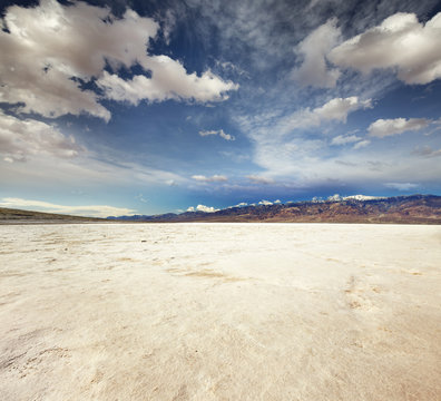 badwater basin landscape in Death Valley National Park