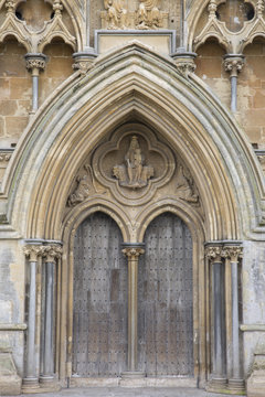 Wells Cathedral Church Facade, Somerset