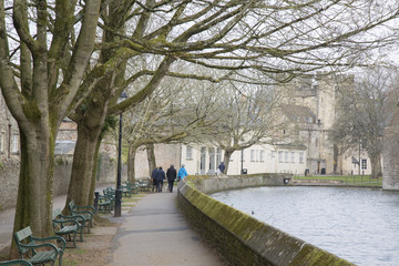 Bishop's Palace and Gardens, Wells; Somerset; England