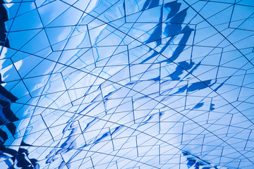 blue abstract reflection background