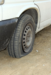 Punctured tires is a frequent defect