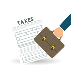 Vector illustration of Taxes , editable icon