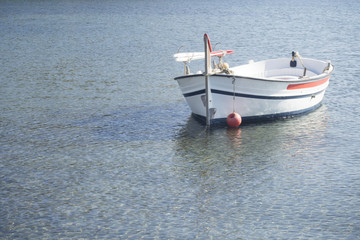 beautiful boat at sea