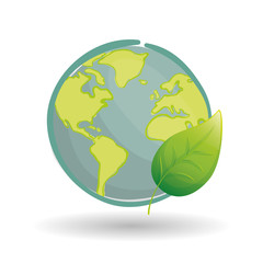 Vector illustration of Think green , editable icon