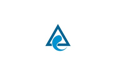 triangle water drop logo