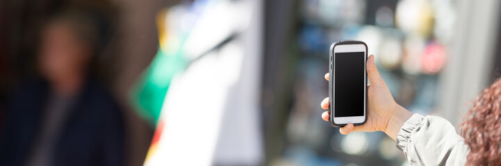 Tourist taking a picture outdoor
