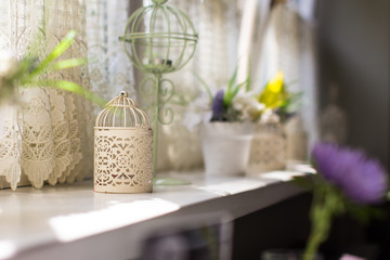 Decorative windowsill in Provencal style