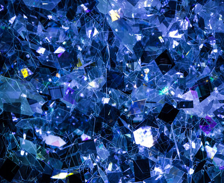 Blue crystal background