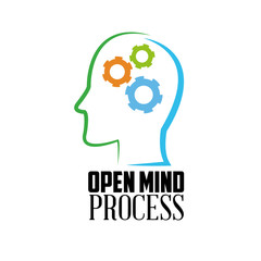 Graphic design of Process, vector illustration