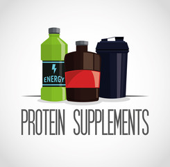 Icon of Protein Supplement design, vector illustration