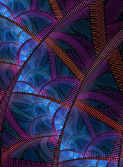 Abstract fractal illustration for creative design