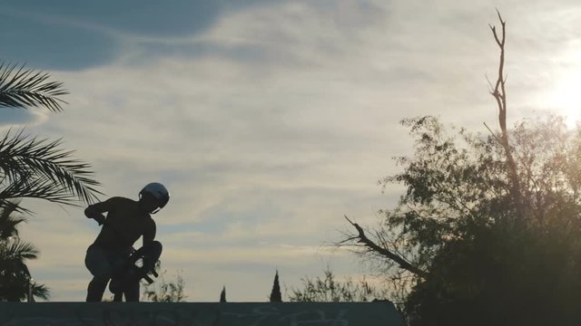 Bike Rider Extreme Sport Jump.