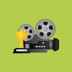 cinema graphic design, vector illustration