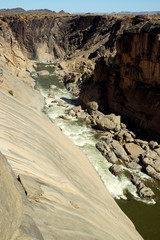 Naklejka premium Kanion na rzece Orange w Parku Narodowym rzeki Orange na północy Republiki Południowej Afryki
