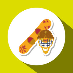 snowboard sport design, vector illustration