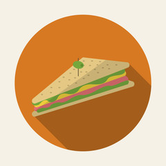 Design of sandwich, vector illustration