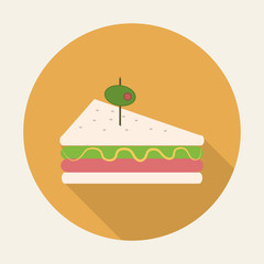 Design of sandwich, vector illustration