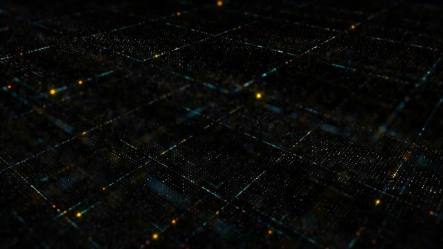 abstract digital technology background made of particles