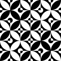 Fototapeta premium Seamless Circle and Square Pattern