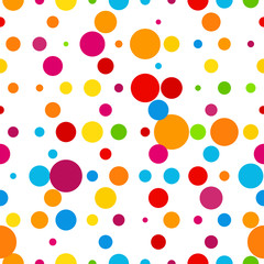 Abstract colorful round celebration background illustration template.