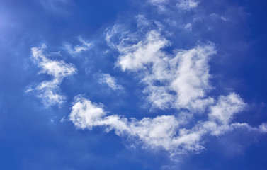 Obraz premium Deep blue sky at sunny day.