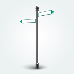 Blank Direction arrows signs for copy space