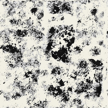 Seamless pattern texture. Abstract background with black blots. Monochrome creative illustration
