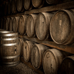 Wine barrels