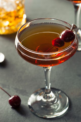 Homemade Rye Bourbon Manhattan