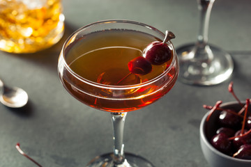 Homemade Rye Bourbon Manhattan