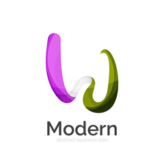 Obraz premium Vector ribbon logo