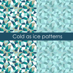 Set of two cold as ice patterns