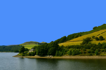 Fototapeta na wymiar Ladybower reservoir in Derbyshire, England UK
