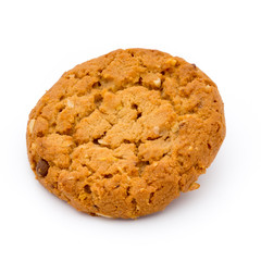 Oatmeal cookies with isolated background.